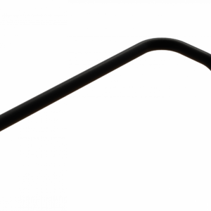 Vario horizontal tube right AL Ø22X2X400-150 black with anti slip protection